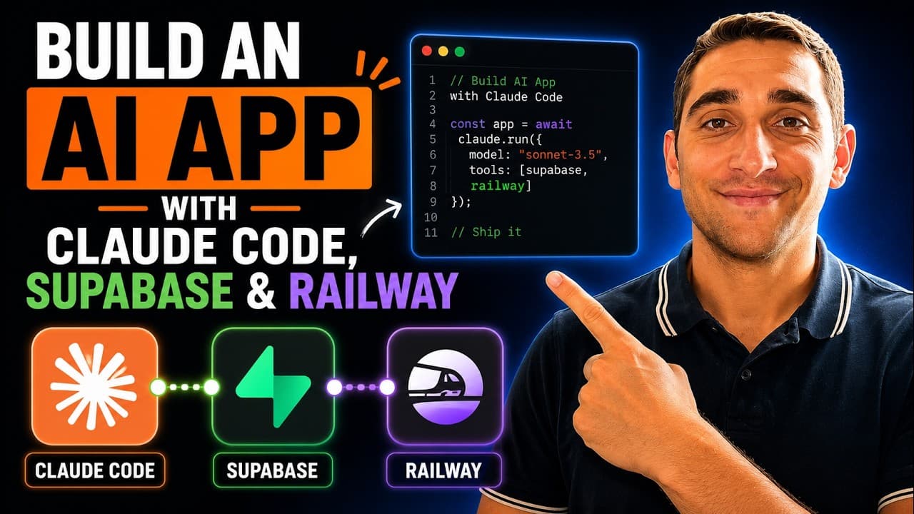 Build an AI App with Claude Code, Supabase & Railway
